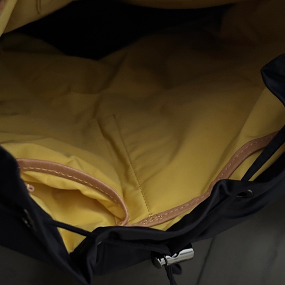 MZ Wallace Women’s Backpack in Black with Yellow Accents and includes pouch - Picture 4 of 6